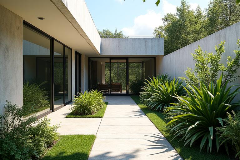 Jardín moderno minimalista en Medellín